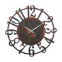 Wallity Reloj de pared decorativo de metal Multicolor
